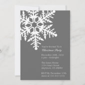 Jumbo Snowflake-kerstfeest (grijs) Kaart (Voorkant)