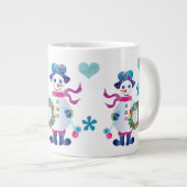 Jumbo Snowman Kaleidoscope Collectie Kerstmis Grote Koffiekop (Voorkant rechts)