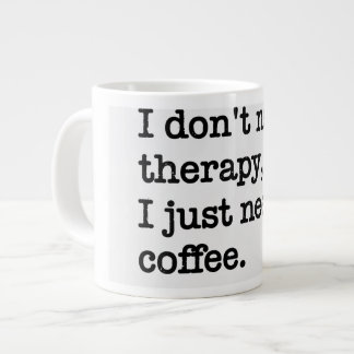 Jumbo Sommige dagen, een normale maat kopje joe Grote Koffiekop