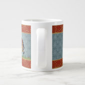 Jumbo Specialty Mok Olifant blauw goud india print (Achterkant)