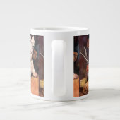 Jumbo Specialty Mok, Schattige grappige Botten dog Grote Koffiekop (Achterkant)