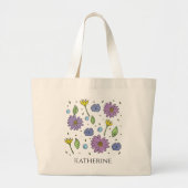 Jumbo Tas met bloemen  (Voorkant)