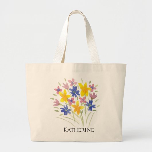 Jumbo Tas met bloemen (Voorkant)