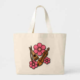 Jumbo-Tas met favoriete bloemen Grote Tote Bag