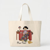 Jumbo-Tas personaliseren Grote Tote Bag (Voorkant)