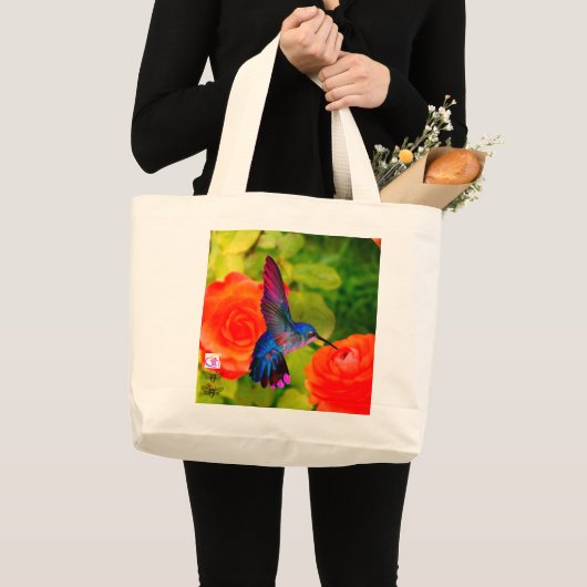 Jumbo Tas VOLLEDIG , HUMMINGBIRD EN BEES (Voorkant (product))