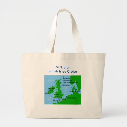 Jumbo Tas voor cruise op Britse eilanden (Voorkant)