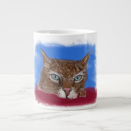 Jumbo-Tasse mit niedlichem Katzenmotiv Grote Koffiekop