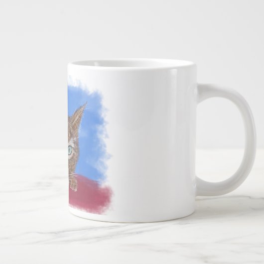 Jumbo-Tasse mit niedlichem Katzenmotiv Grote Koffiekop (Rechts)
