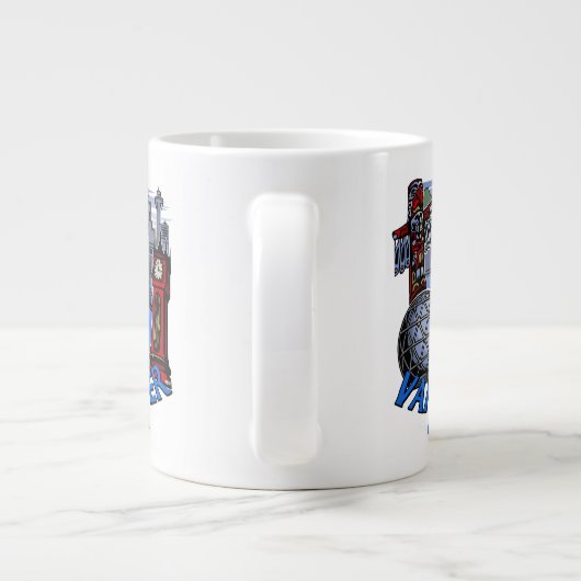 Jumbo Vancouver Coffee Mok Native Art Landmark Cup (Achterkant)