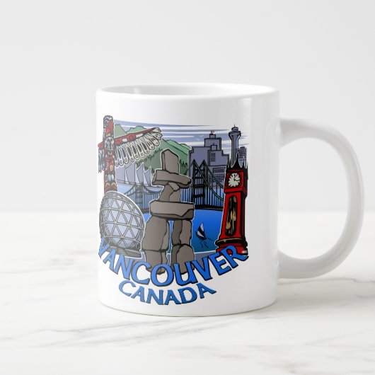 Jumbo Vancouver Coffee Mok Native Art Landmark Cup (Rechts)