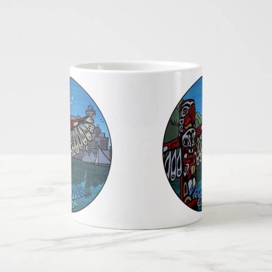 Jumbo Vancouver Coffee Mok Native Art Landmark Cup (Voorkant)