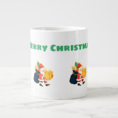 Jumbo Vrolijke Kerstwensen Gedrukt Specialiteit Grote Koffiekop (Voorkant)