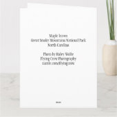 Jumbo Wenskaart - de Bladeren van de Esdoorn Kaart (Achterkant)