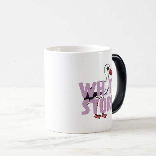 Jumbo Witte Ooievaar Magische Mok (Voorkant rechts)