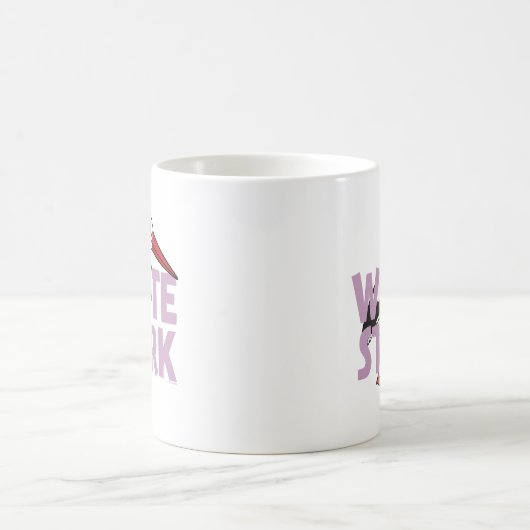 Jumbo Witte Ooievaar Magische Mok (Center)