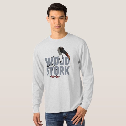 Jumbo Wood Stork T-shirt (Voorkant volledig)