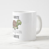 Jumbo Word Turtle Coffee-Mok Grote Koffiekop (Voorkant rechts)