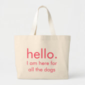 jumbotas hond grote tote bag (Voorkant)