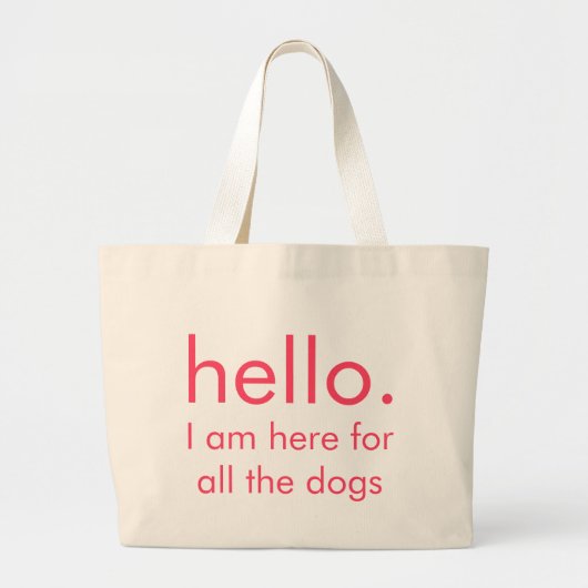 jumbotas hond grote tote bag (Voorkant)