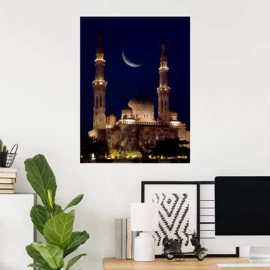 Jumeirah Mosque Poster (Thuiskantoor)