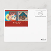 jumelage angel winter nocturne briefkaart (Achterkant)