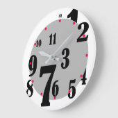 Jumged Numbers Clock Grote Klok (Hoek)