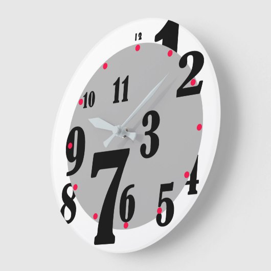 Jumged Numbers Clock Grote Klok (Hoek)