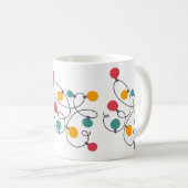 Jumked kerstfeestdagen lichte lampen koffiemok (Voorkant rechts)