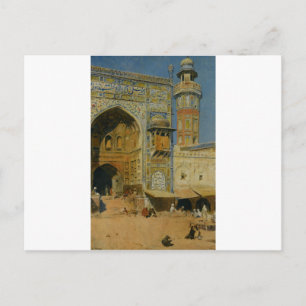 Jumma Musjed Lahore India door Edwin Lord Weeks Briefkaart