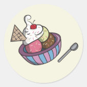 Jummikschaal van stickers van consumptie-ijs (Voorkant)