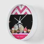 JUMMY COLORFUL CUPCAKT DESERT SHOP Pink Chevron (Hoek)