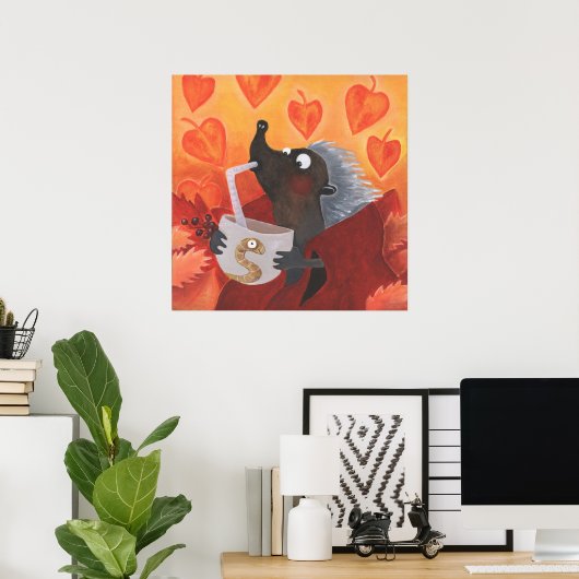 "Jummy Soup" -Posters! Poster (Thuiskantoor)