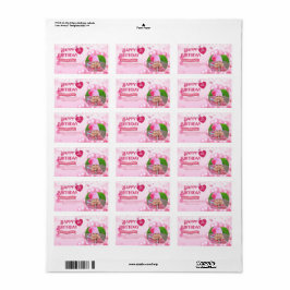 Jump and Play Birthday Invitation Photo Card  Etiket