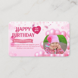 Jump and Play Birthday Invitation Photo Card  Informatiekaartje