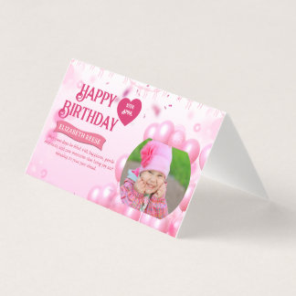 Jump and Play Birthday Invitation Photo Card  Kaart