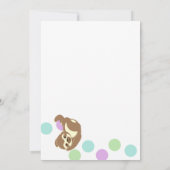 Jump and Tumble Sloths verjaardagsfeestje Kaart (Achterkant)