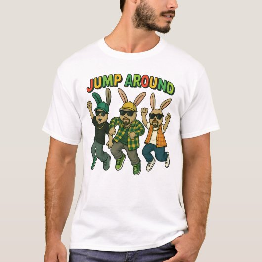 Jump around t shirt (Voorkant)