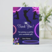 Jump Birthday Bedankkaart (Staand voorkant)