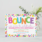 Jump Birthday Bounce House Trampoline Party Kaart (Staand voorkant)