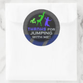 Jump Birthday Boy Matching Dank je Stickers (Tas)