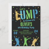 Jump Birthday Party Invitation Bounce House Party Kaart (Voorkant)