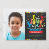 Jump Birthday Party Trampoline Bounce House Kaart (Voorkant)