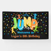 Jump Birthday Party Vinyl Welkom Banner (Horizontaal)