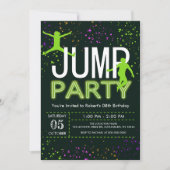 Jump Birthday Uitnodiging (Voorkant)