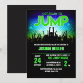 Jump Birthday Uitnodiging (Voorkant / Achterkant)