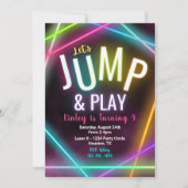 Jump Birthday Uitnodiging | Pumpingpartij (Voorkant)