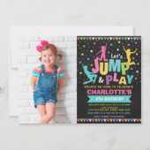 Jump Bounce House Trampoline Verjaardagsfeest Kaart (Voorkant)