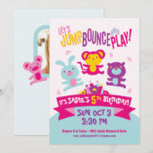 Jump Bounce Play Opblaasbare Verjaardag Kaart (Voorkant / Achterkant)