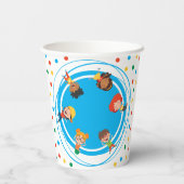 Jump Bounce Play Trampoline Park Party Verjaardag Papieren Bekers (Achterkant)